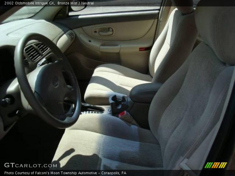 Bronze Mist / Neutral 2002 Oldsmobile Intrigue GX