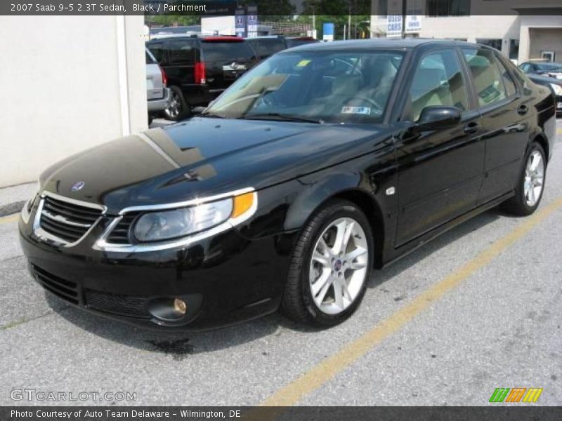 Black / Parchment 2007 Saab 9-5 2.3T Sedan