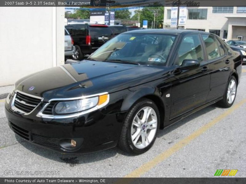 Black / Parchment 2007 Saab 9-5 2.3T Sedan
