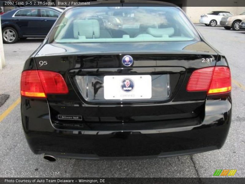 Black / Parchment 2007 Saab 9-5 2.3T Sedan