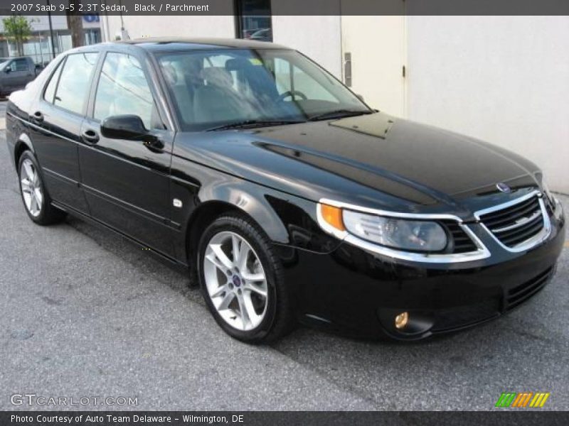 Black / Parchment 2007 Saab 9-5 2.3T Sedan