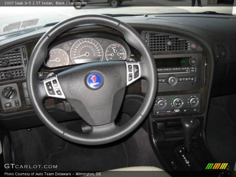 Black / Parchment 2007 Saab 9-5 2.3T Sedan
