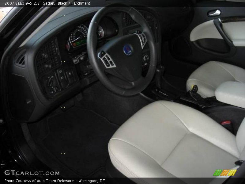 Black / Parchment 2007 Saab 9-5 2.3T Sedan
