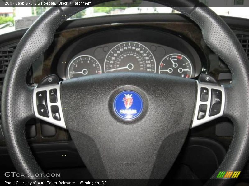 Black / Parchment 2007 Saab 9-5 2.3T Sedan