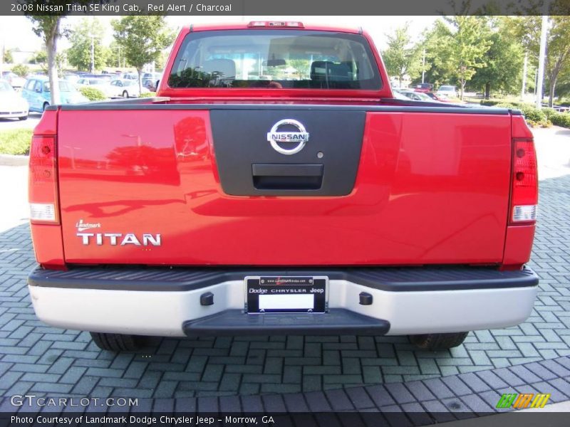 Red Alert / Charcoal 2008 Nissan Titan SE King Cab