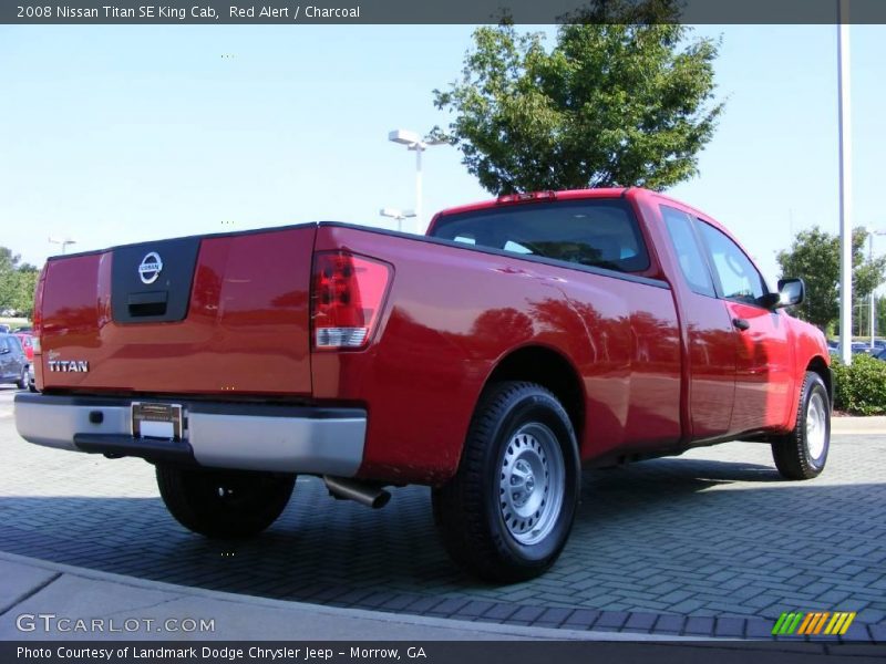 Red Alert / Charcoal 2008 Nissan Titan SE King Cab