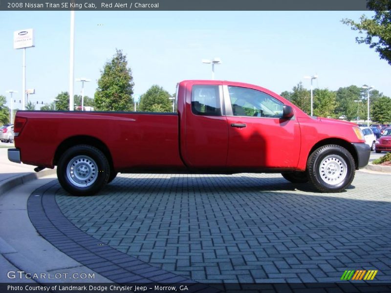 Red Alert / Charcoal 2008 Nissan Titan SE King Cab