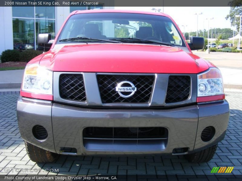 Red Alert / Charcoal 2008 Nissan Titan SE King Cab