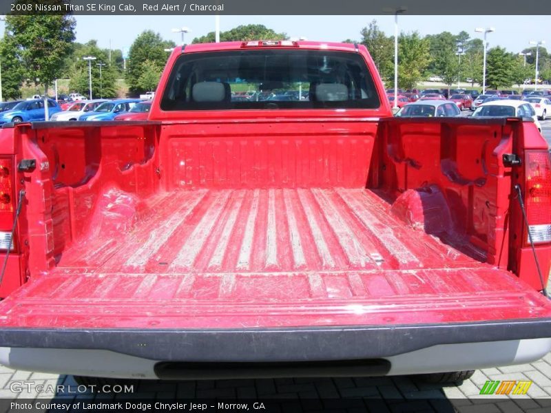 Red Alert / Charcoal 2008 Nissan Titan SE King Cab