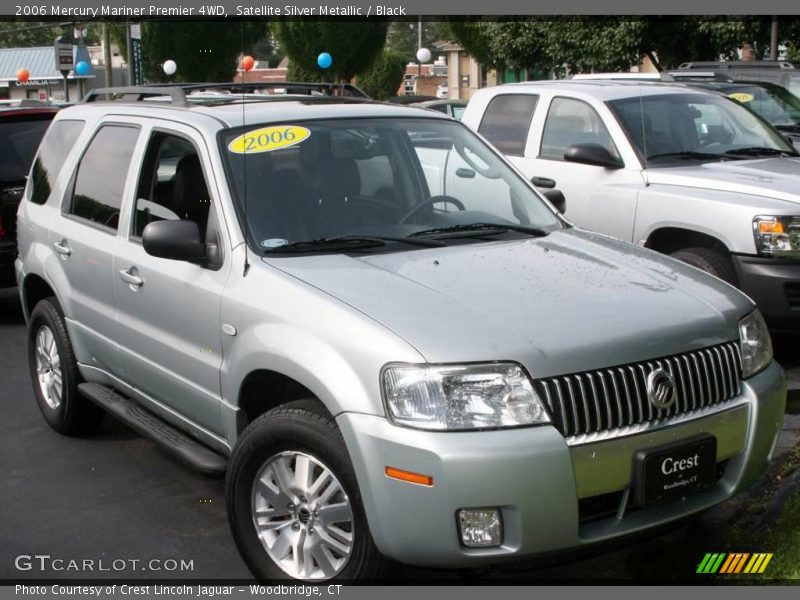 Satellite Silver Metallic / Black 2006 Mercury Mariner Premier 4WD