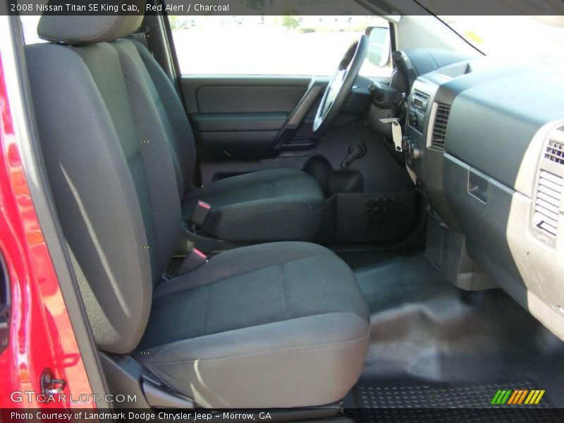 Red Alert / Charcoal 2008 Nissan Titan SE King Cab