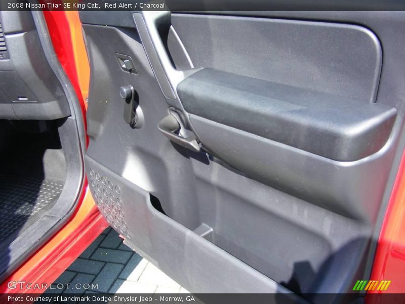 Red Alert / Charcoal 2008 Nissan Titan SE King Cab