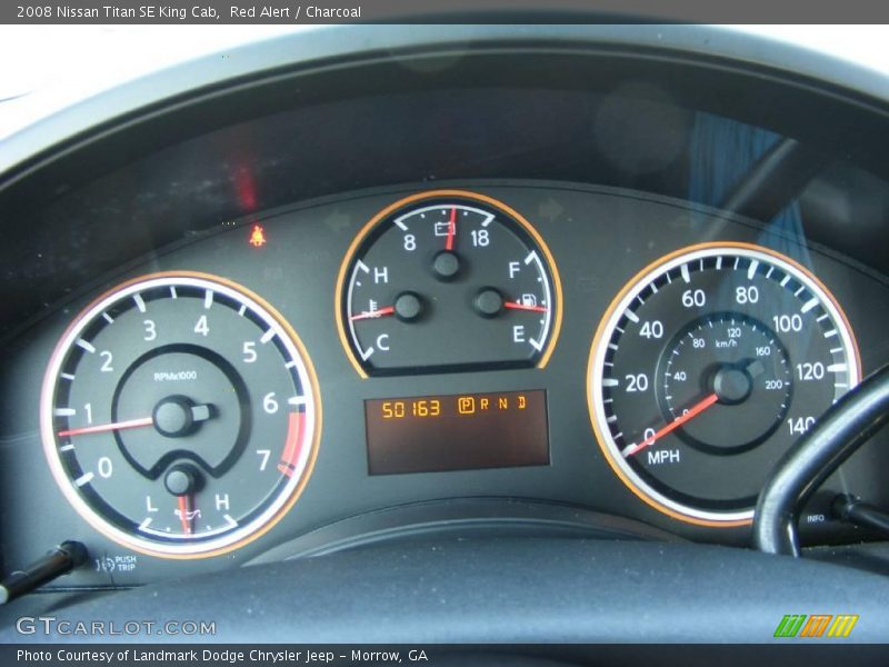 Red Alert / Charcoal 2008 Nissan Titan SE King Cab