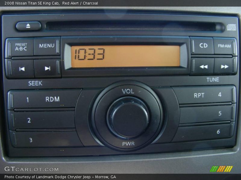 Red Alert / Charcoal 2008 Nissan Titan SE King Cab