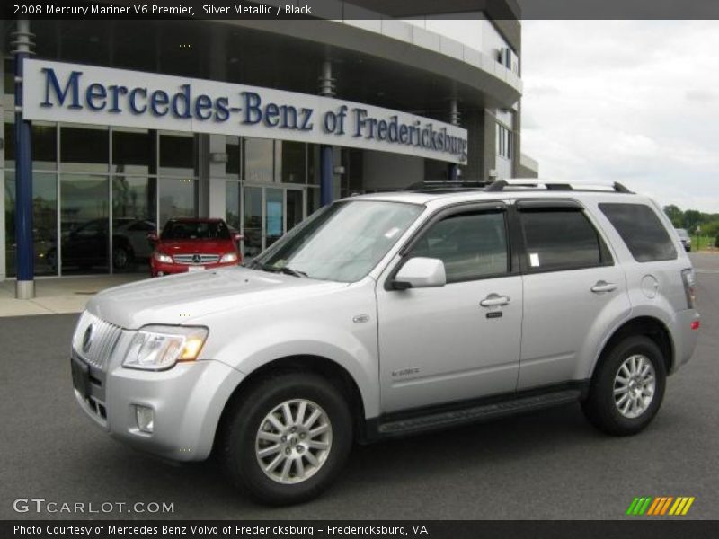 Silver Metallic / Black 2008 Mercury Mariner V6 Premier