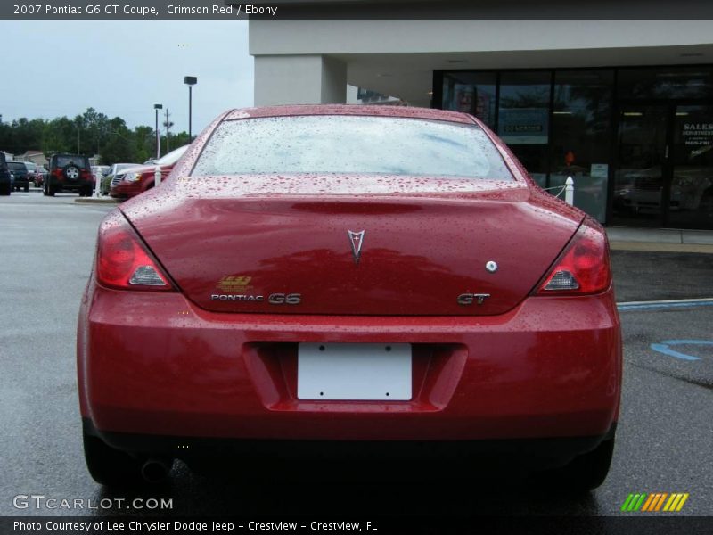 Crimson Red / Ebony 2007 Pontiac G6 GT Coupe