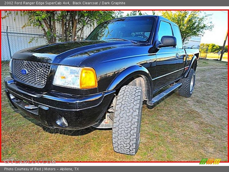 Black Clearcoat / Dark Graphite 2002 Ford Ranger Edge SuperCab 4x4
