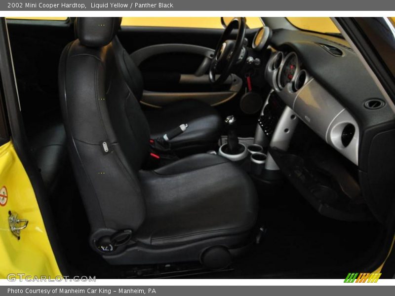 Liquid Yellow / Panther Black 2002 Mini Cooper Hardtop