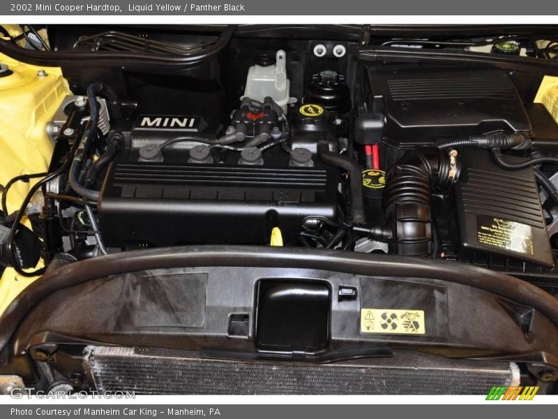 Liquid Yellow / Panther Black 2002 Mini Cooper Hardtop