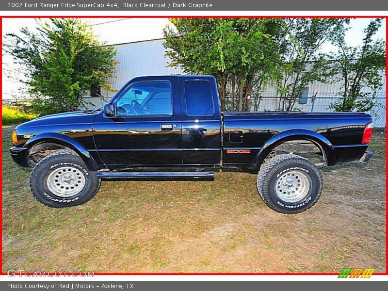 Black Clearcoat / Dark Graphite 2002 Ford Ranger Edge SuperCab 4x4