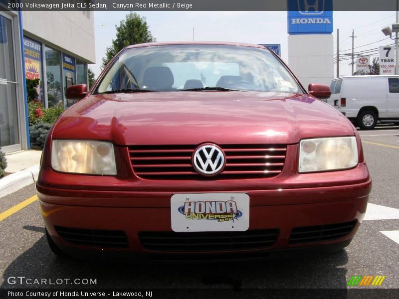 Canyon Red Metallic / Beige 2000 Volkswagen Jetta GLS Sedan