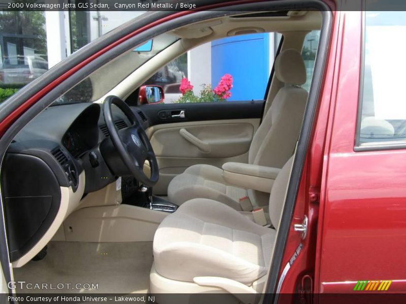 Canyon Red Metallic / Beige 2000 Volkswagen Jetta GLS Sedan