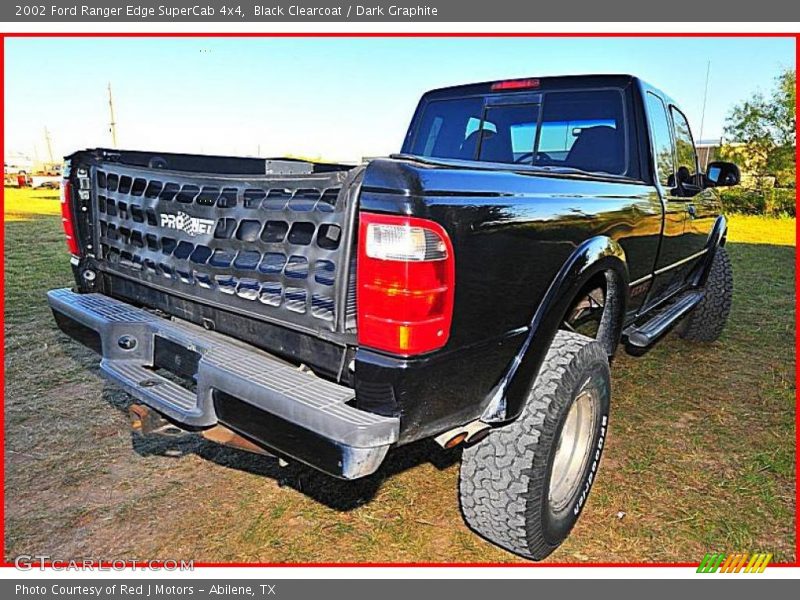 Black Clearcoat / Dark Graphite 2002 Ford Ranger Edge SuperCab 4x4