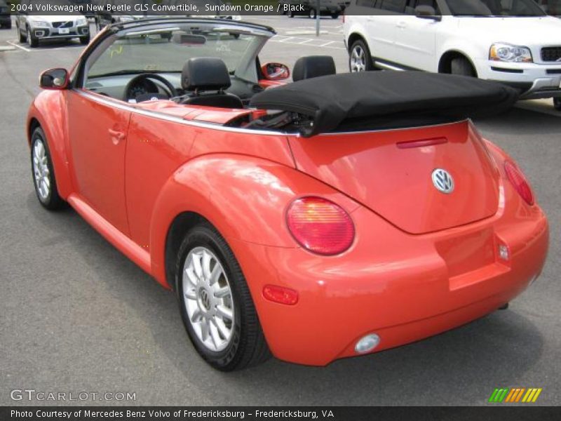 Sundown Orange / Black 2004 Volkswagen New Beetle GLS Convertible