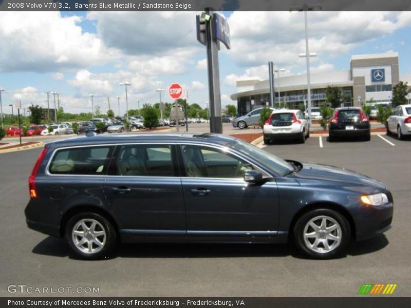 Barents Blue Metallic / Sandstone Beige 2008 Volvo V70 3.2