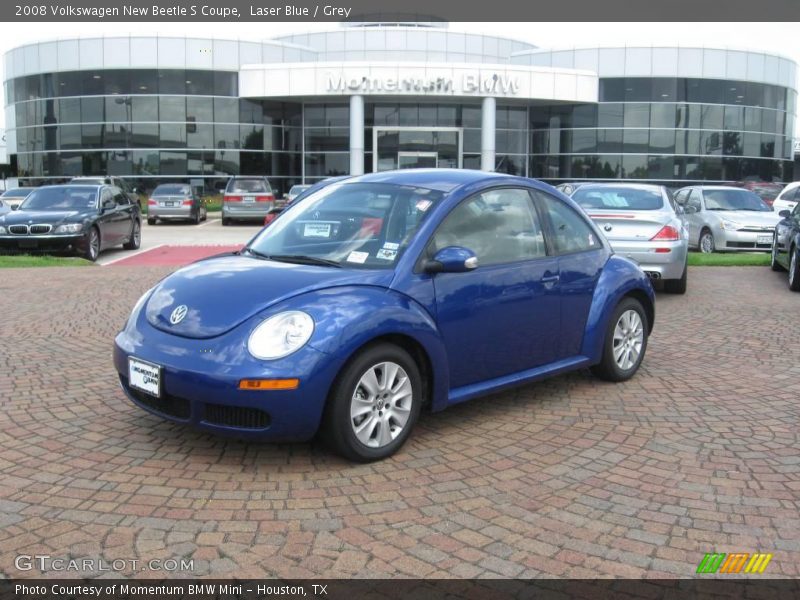 Laser Blue / Grey 2008 Volkswagen New Beetle S Coupe