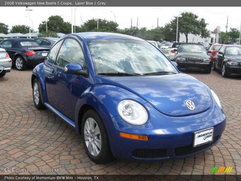 Laser Blue / Grey 2008 Volkswagen New Beetle S Coupe