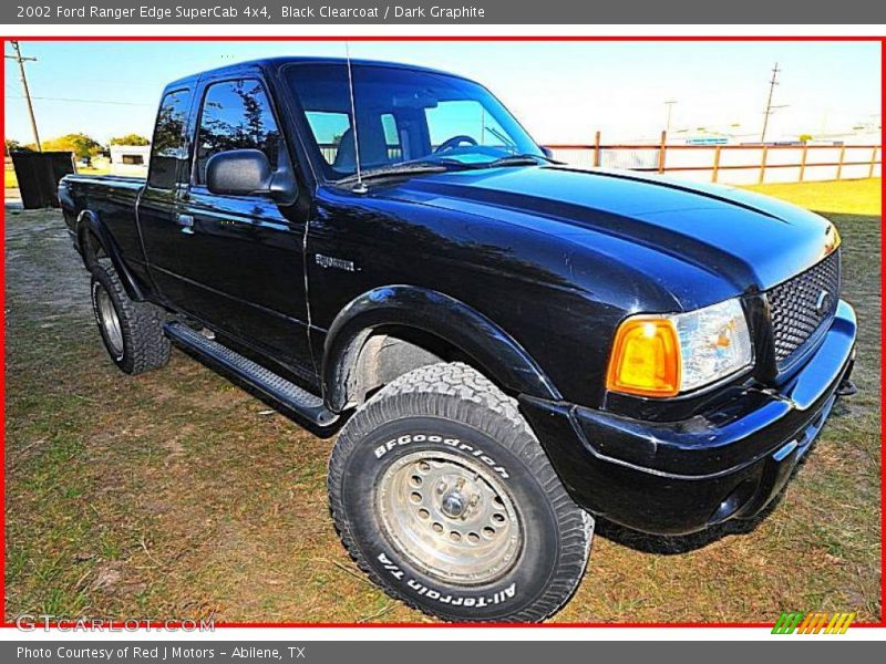 Black Clearcoat / Dark Graphite 2002 Ford Ranger Edge SuperCab 4x4