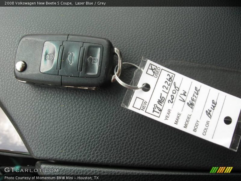 Laser Blue / Grey 2008 Volkswagen New Beetle S Coupe