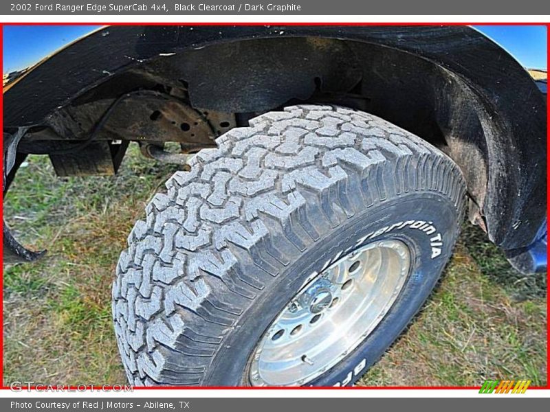 Black Clearcoat / Dark Graphite 2002 Ford Ranger Edge SuperCab 4x4