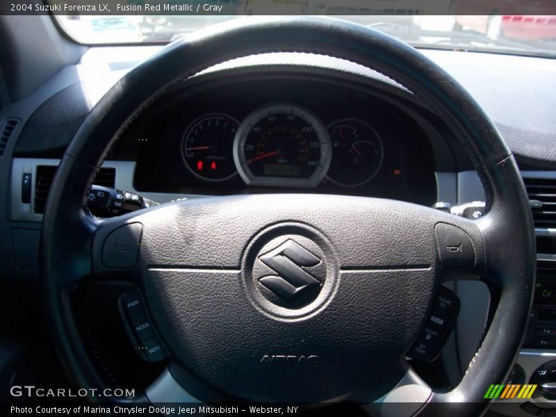 Fusion Red Metallic / Gray 2004 Suzuki Forenza LX