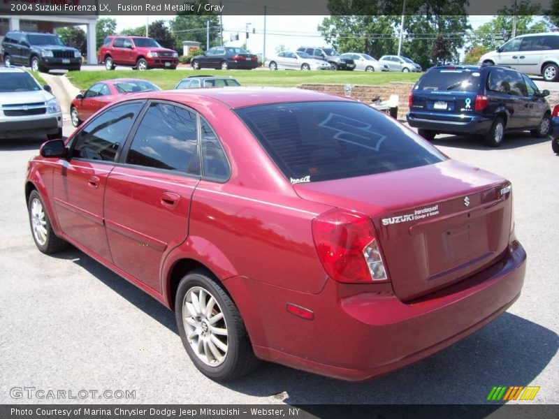 Fusion Red Metallic / Gray 2004 Suzuki Forenza LX