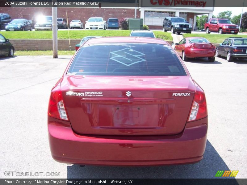 Fusion Red Metallic / Gray 2004 Suzuki Forenza LX