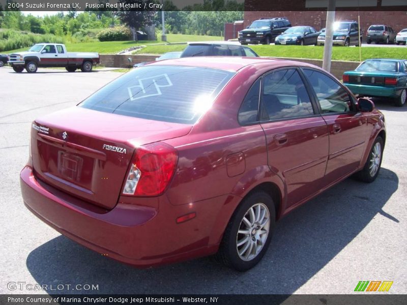 Fusion Red Metallic / Gray 2004 Suzuki Forenza LX