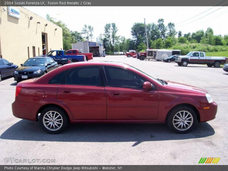 Fusion Red Metallic / Gray 2004 Suzuki Forenza LX