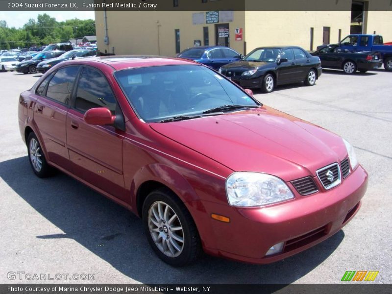 Fusion Red Metallic / Gray 2004 Suzuki Forenza LX
