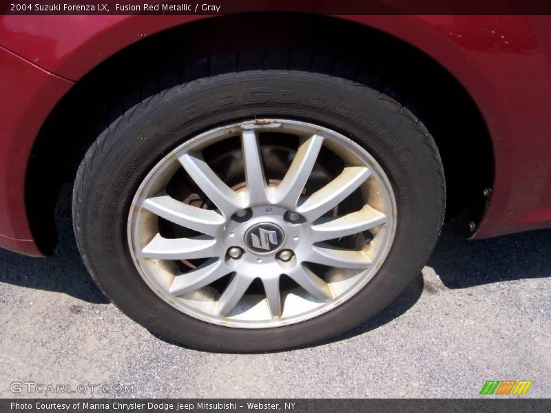 Fusion Red Metallic / Gray 2004 Suzuki Forenza LX