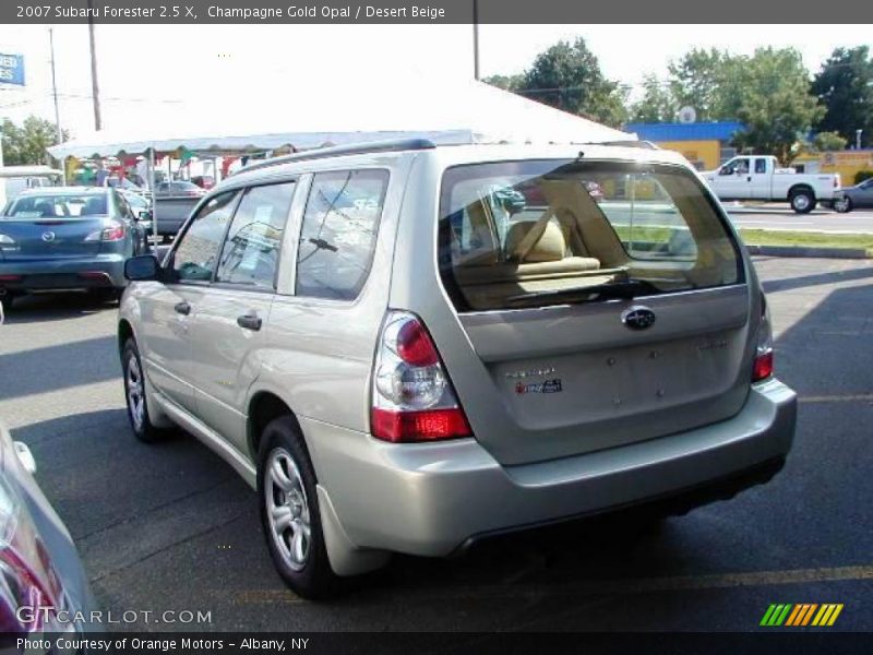 Champagne Gold Opal / Desert Beige 2007 Subaru Forester 2.5 X