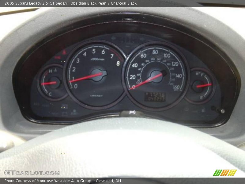 Obsidian Black Pearl / Charcoal Black 2005 Subaru Legacy 2.5 GT Sedan