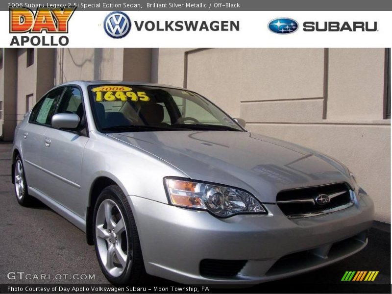 Brilliant Silver Metallic / Off-Black 2006 Subaru Legacy 2.5i Special Edition Sedan