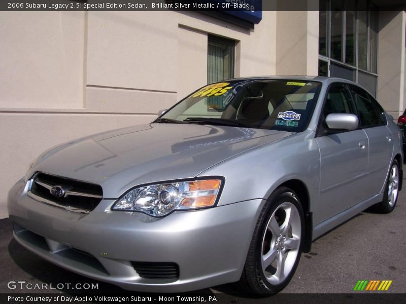 Brilliant Silver Metallic / Off-Black 2006 Subaru Legacy 2.5i Special Edition Sedan