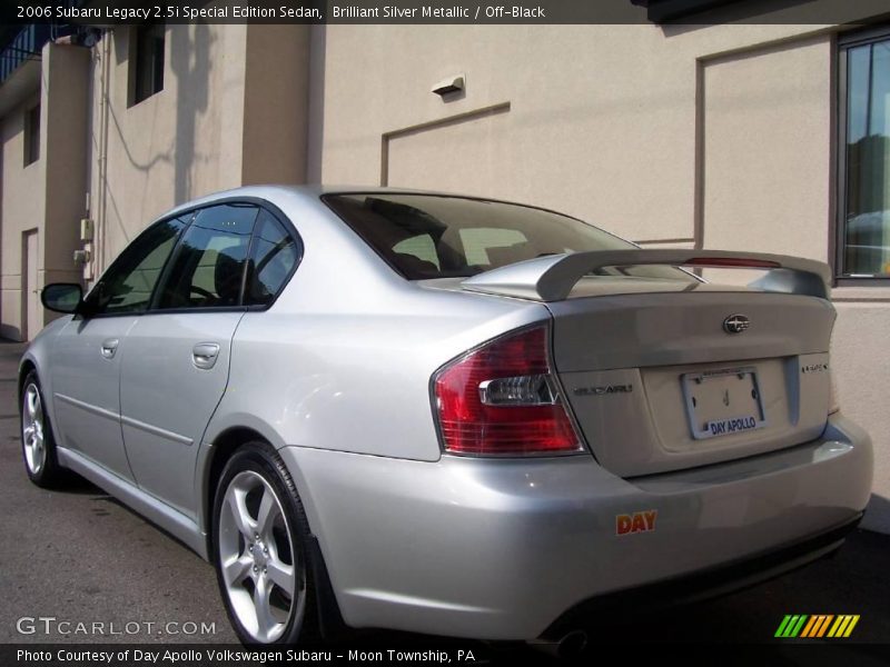 Brilliant Silver Metallic / Off-Black 2006 Subaru Legacy 2.5i Special Edition Sedan