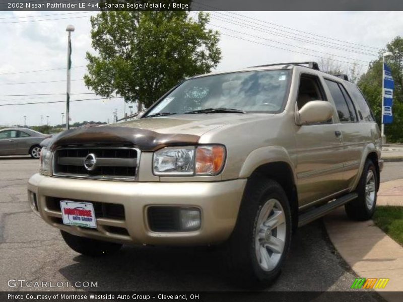 Sahara Beige Metallic / Beige 2002 Nissan Pathfinder LE 4x4