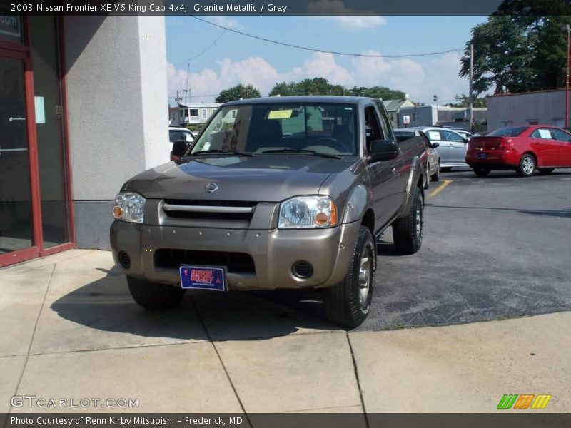 Granite Metallic / Gray 2003 Nissan Frontier XE V6 King Cab 4x4