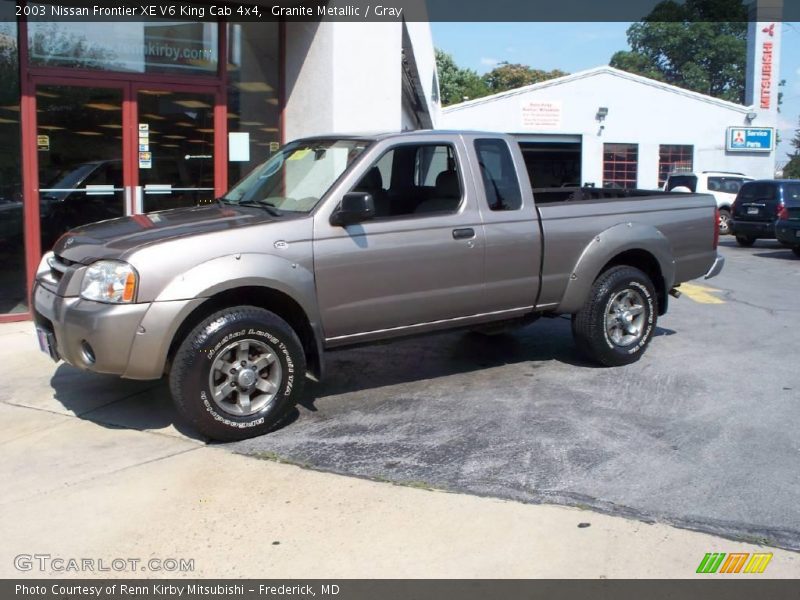 Granite Metallic / Gray 2003 Nissan Frontier XE V6 King Cab 4x4
