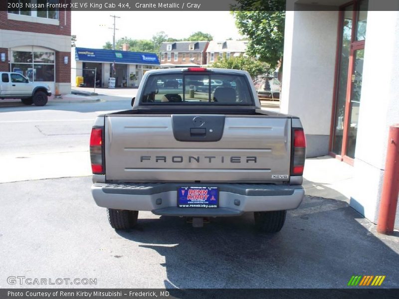 Granite Metallic / Gray 2003 Nissan Frontier XE V6 King Cab 4x4